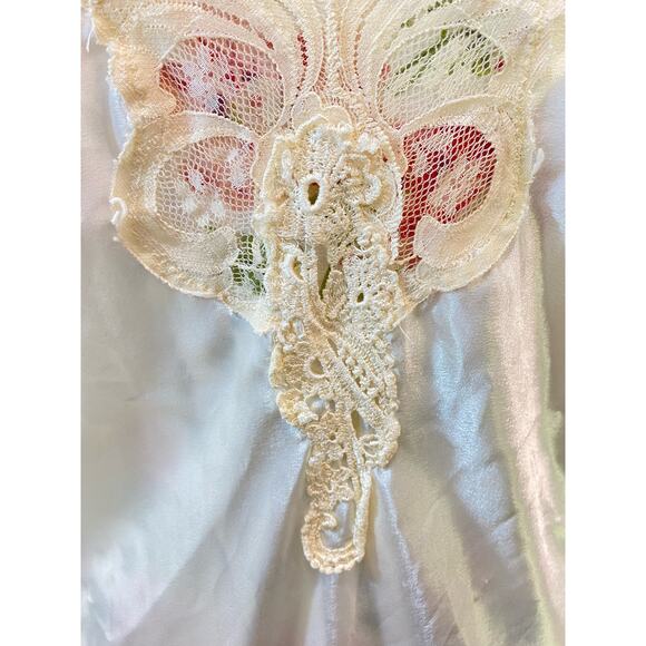 VTG -Indie Sleaze- Y2K Slip- Dress Grunge- Lace On Bust USA- Fairy Core Small - Picture 5 of 10